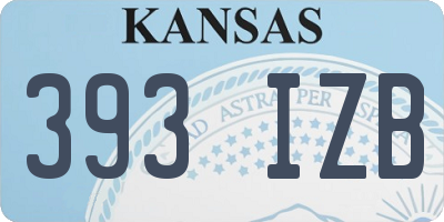 KS license plate 393IZB