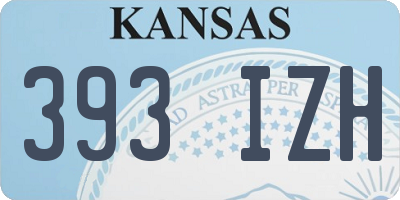 KS license plate 393IZH
