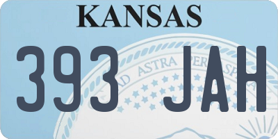 KS license plate 393JAH