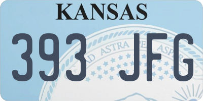 KS license plate 393JFG