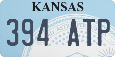 KS license plate 394ATP