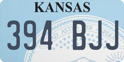 KS license plate 394BJJ