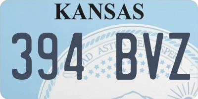 KS license plate 394BVZ