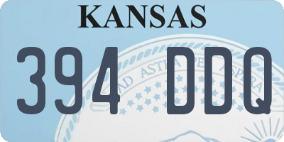 KS license plate 394DDQ