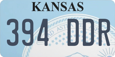 KS license plate 394DDR