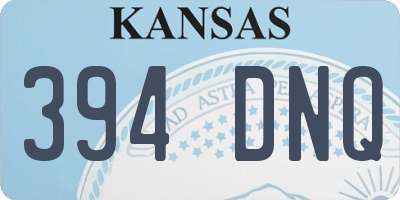 KS license plate 394DNQ