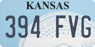 KS license plate 394FVG