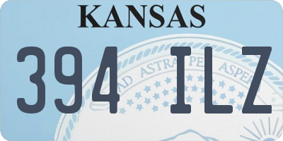 KS license plate 394ILZ