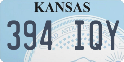 KS license plate 394IQY