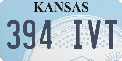 KS license plate 394IVT