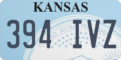 KS license plate 394IVZ