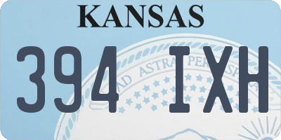 KS license plate 394IXH