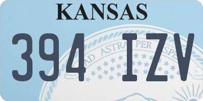 KS license plate 394IZV