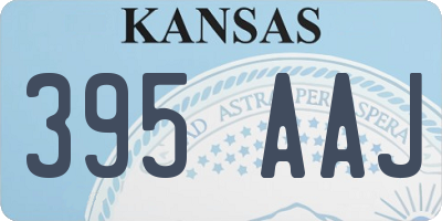 KS license plate 395AAJ