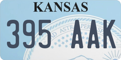 KS license plate 395AAK