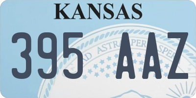 KS license plate 395AAZ