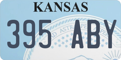 KS license plate 395ABY