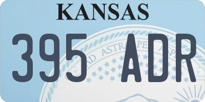 KS license plate 395ADR