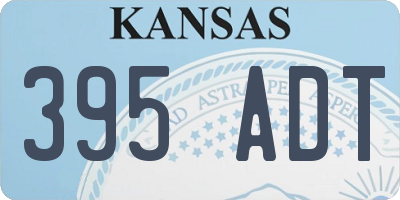 KS license plate 395ADT