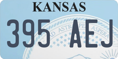 KS license plate 395AEJ