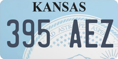KS license plate 395AEZ