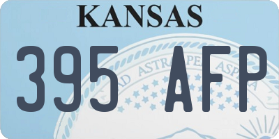 KS license plate 395AFP