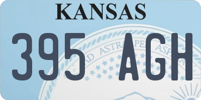 KS license plate 395AGH