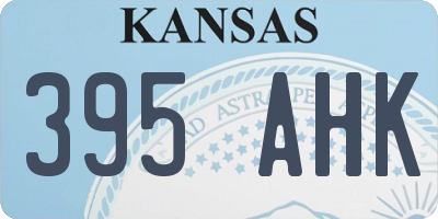 KS license plate 395AHK
