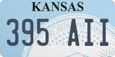 KS license plate 395AII