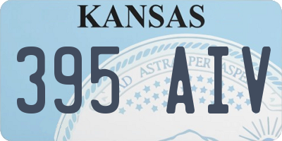 KS license plate 395AIV