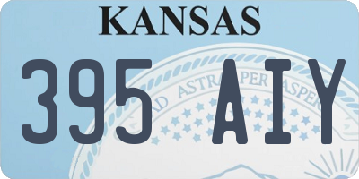 KS license plate 395AIY