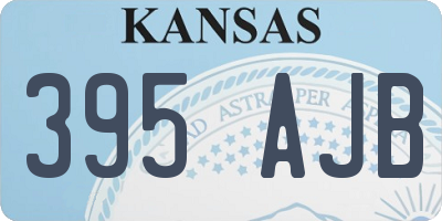 KS license plate 395AJB