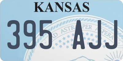 KS license plate 395AJJ