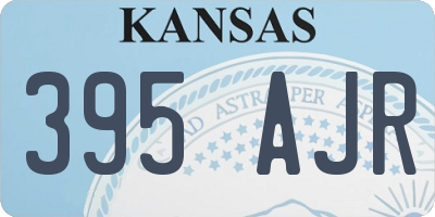 KS license plate 395AJR