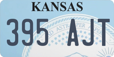KS license plate 395AJT