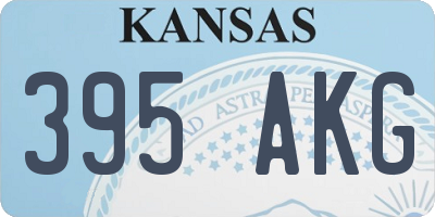 KS license plate 395AKG