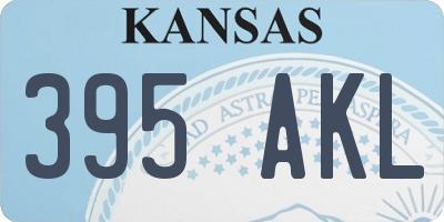 KS license plate 395AKL