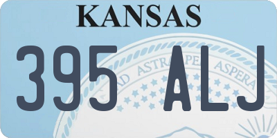 KS license plate 395ALJ
