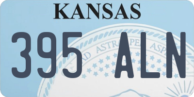 KS license plate 395ALN