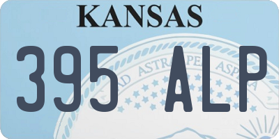 KS license plate 395ALP