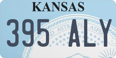 KS license plate 395ALY