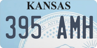 KS license plate 395AMH