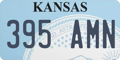 KS license plate 395AMN