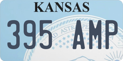 KS license plate 395AMP
