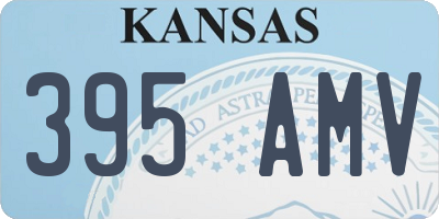 KS license plate 395AMV