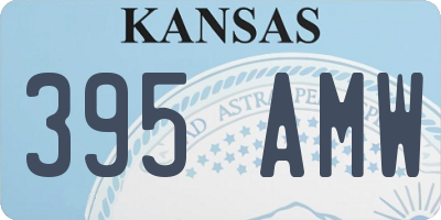 KS license plate 395AMW