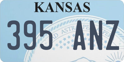 KS license plate 395ANZ