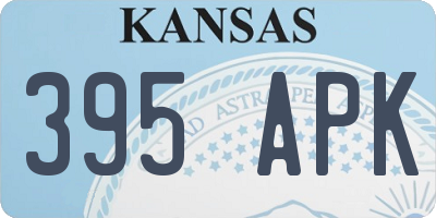 KS license plate 395APK