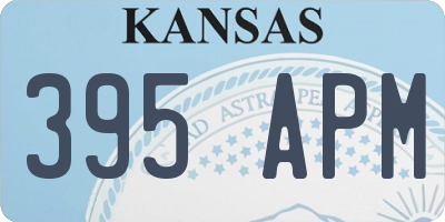 KS license plate 395APM
