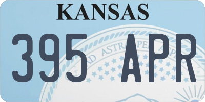 KS license plate 395APR